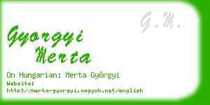 gyorgyi merta business card