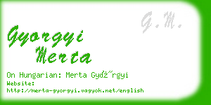 gyorgyi merta business card